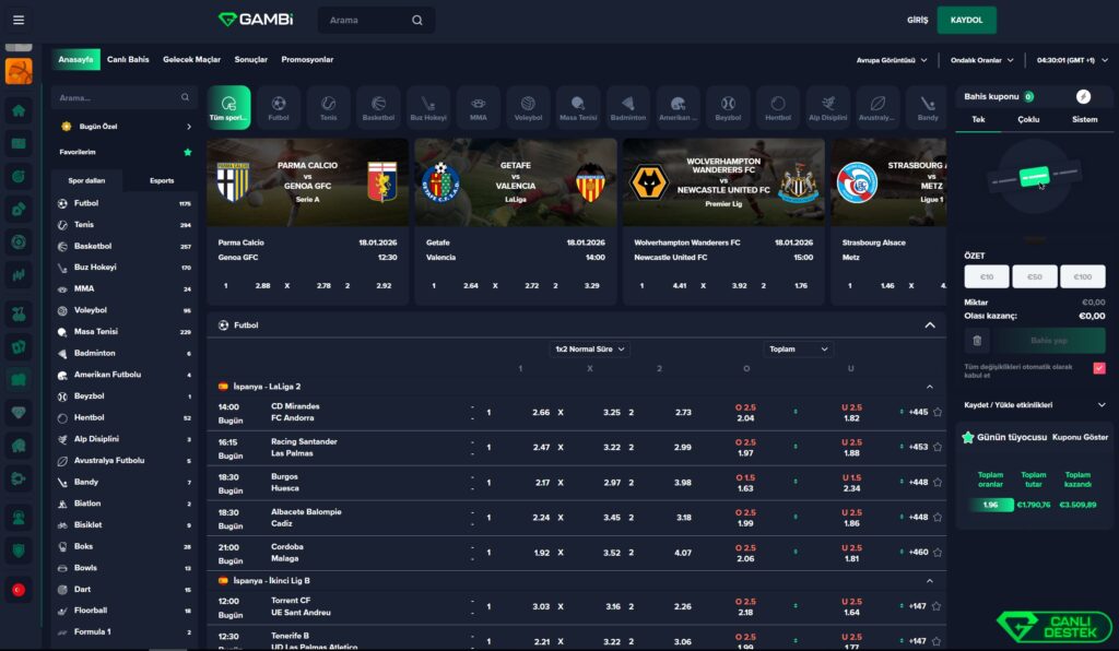 gambi spor bahisleri